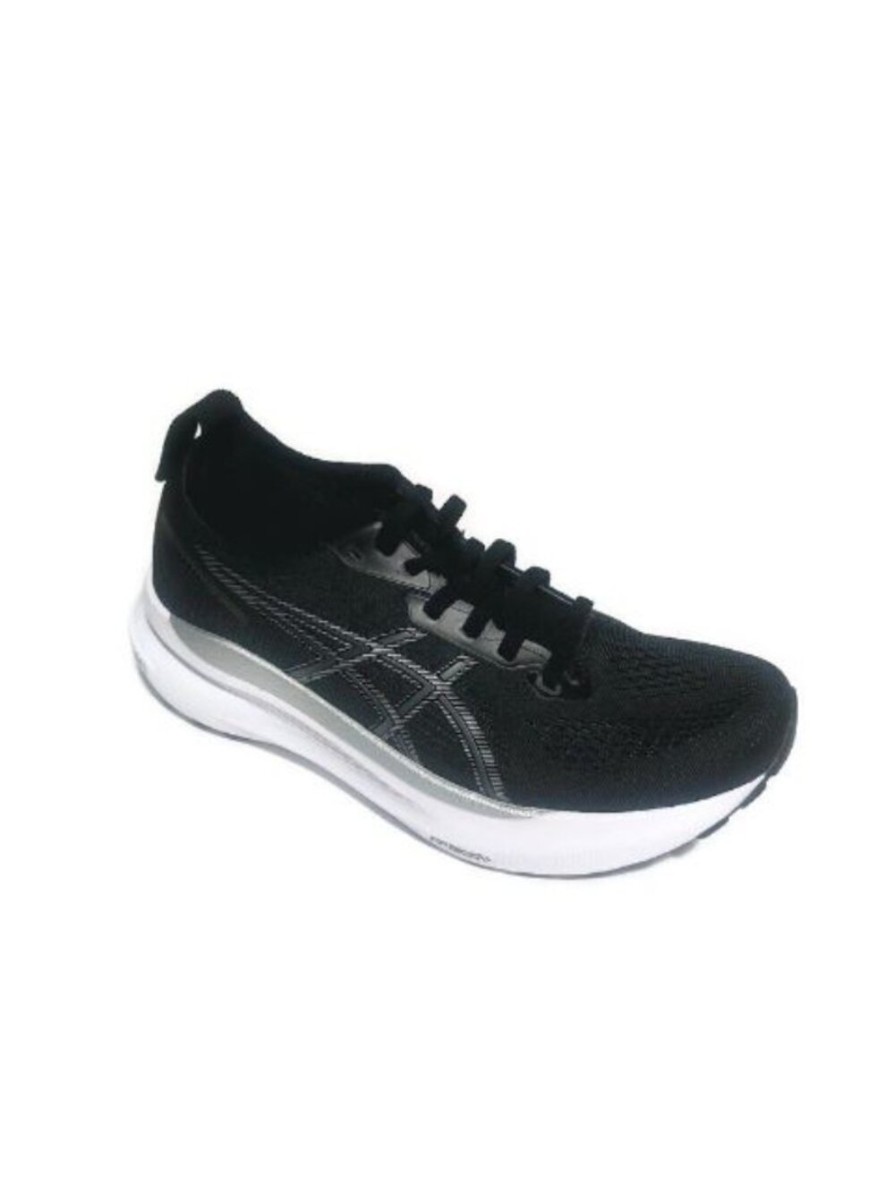 ASICS Gel Kayano 31 Womens Size 6.5 Narrow Black Silver Running Shoes 1012B672 T